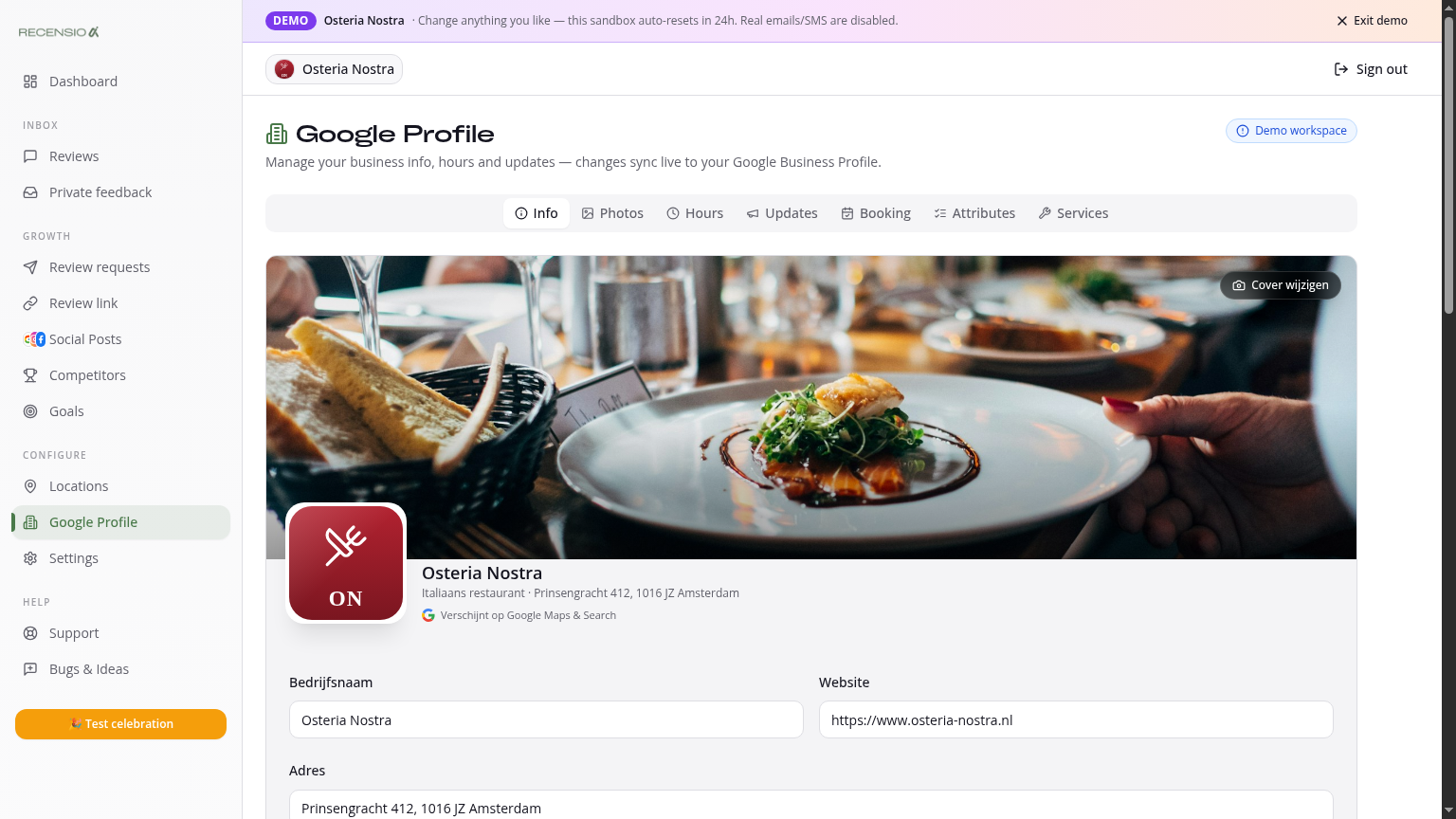 Manage your Google Business Profile